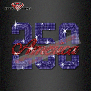 USA 250th Anniversary Rhinestone Transfers USA 250th Anniversary Rhinestone Transfers